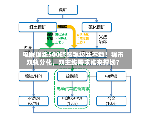 电解镍涨500硫酸镍纹丝不动！镍市双轨分化，双主线需求谁来撑场？-第2张图片