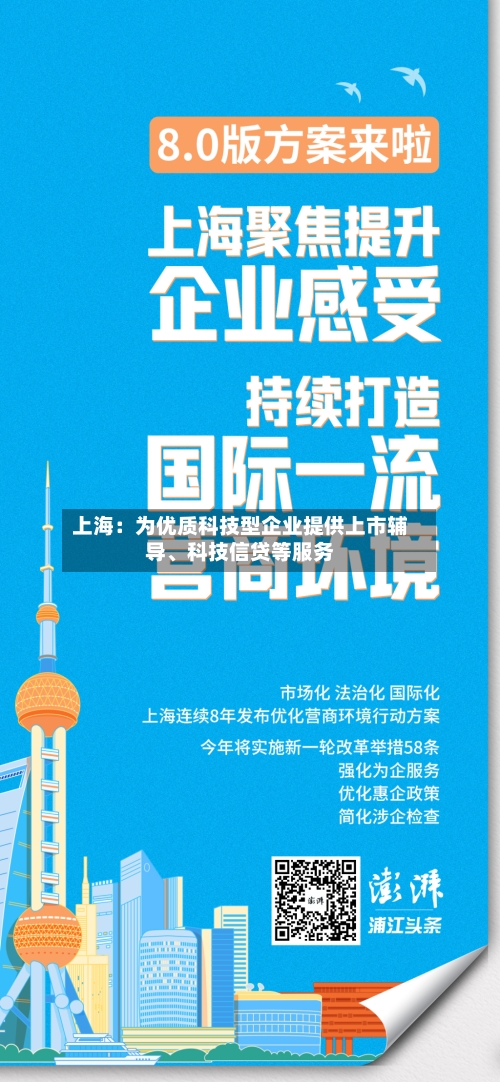 上海：为优质科技型企业提供上市辅导、科技信贷等服务-第2张图片