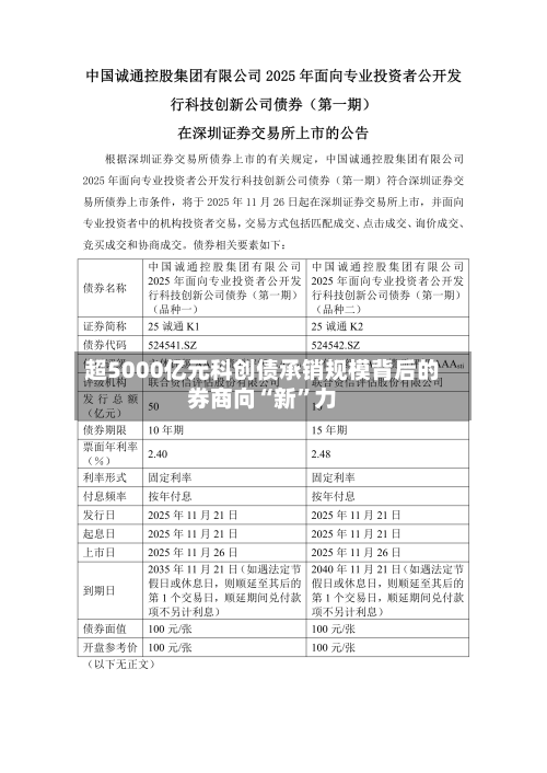 超5000亿元科创债承销规模背后的券商向“新”力-第3张图片