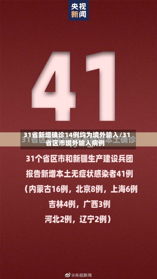 31省新增确诊14例均为境外输入/31省区市境外输入病例-第2张图片