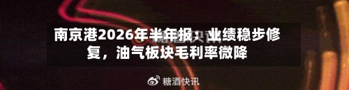 南京港2026年半年报：业绩稳步修复，油气板块毛利率微降-第2张图片