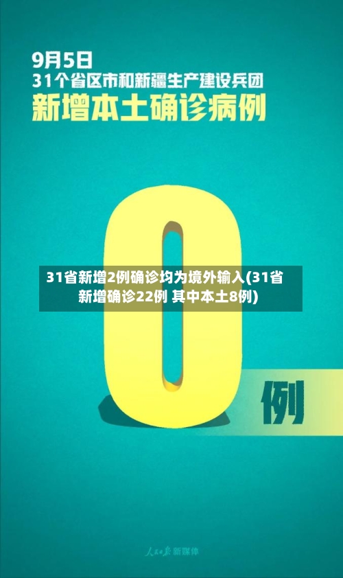 31省新增2例确诊均为境外输入(31省新增确诊22例 其中本土8例)