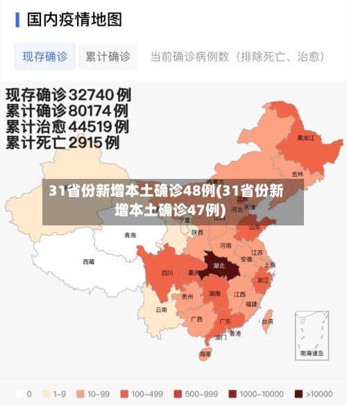 31省份新增本土确诊48例(31省份新增本土确诊47例)
