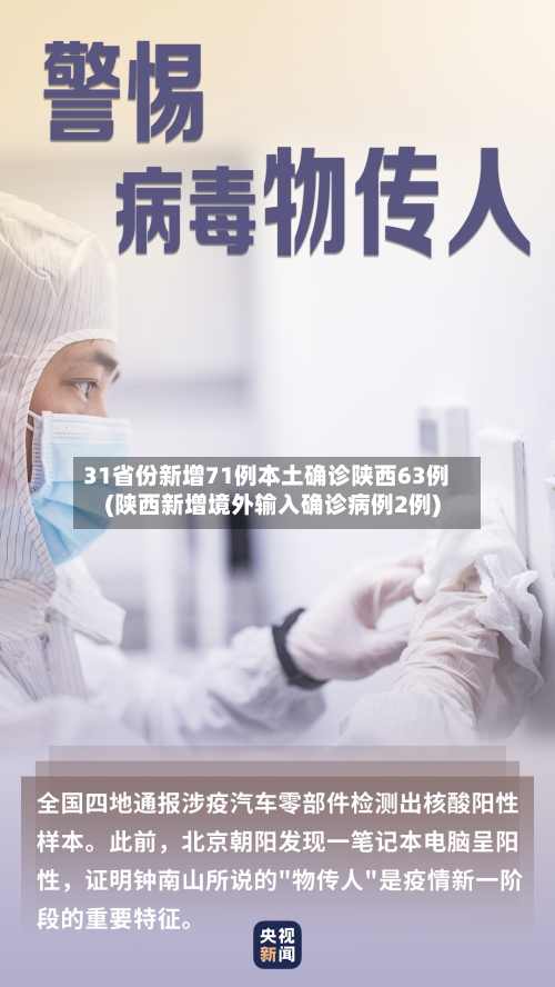 31省份新增71例本土确诊陕西63例(陕西新增境外输入确诊病例2例)