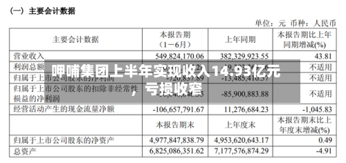 呷哺集团上半年实现收入14.93亿元，亏损收窄-第2张图片