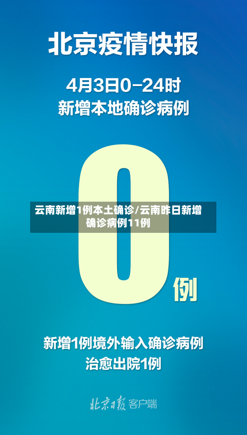 云南新增1例本土确诊/云南昨日新增确诊病例11例