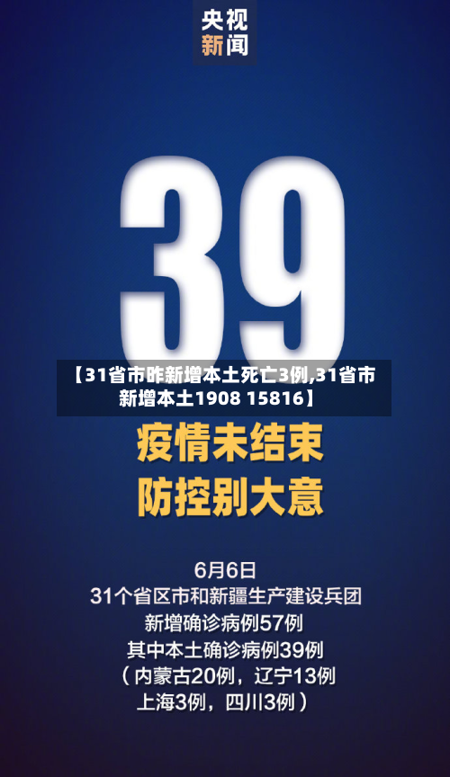 【31省市昨新增本土死亡3例,31省市新增本土1908 15816】-第2张图片