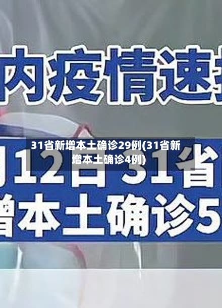 31省新增本土确诊29例(31省新增本土确诊4例)