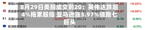 8月29日美股成交前20：英伟达跌超4%拖累股指 亚马逊涨3.97%领跑七巨头