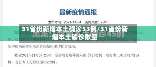 31省份新增本土确诊53例/31省份新增本土确诊数量-第2张图片