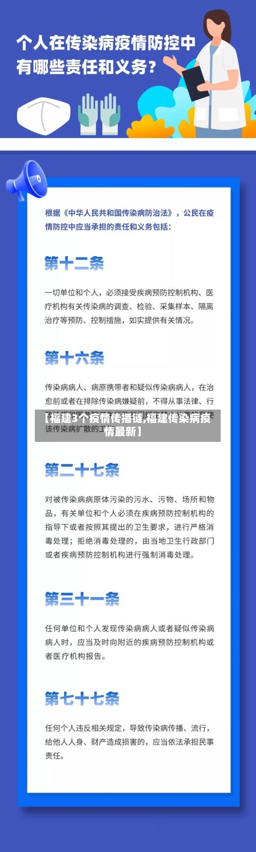【福建3个疫情传播链,福建传染病疫情最新】
