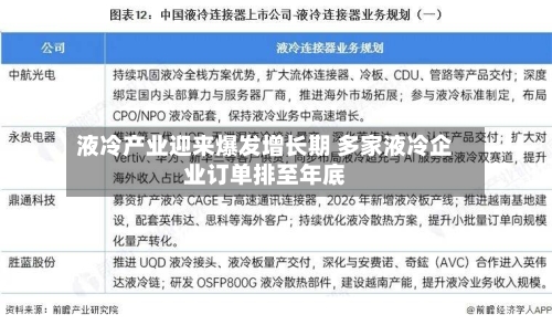 液冷产业迎来爆发增长期 多家液冷企业订单排至年底-第3张图片