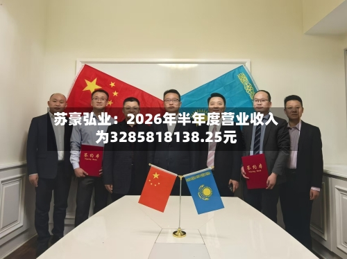 苏豪弘业：2026年半年度营业收入为3285818138.25元