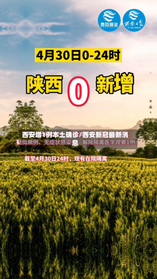 西安增1例本土确诊/西安新冠最新消息-第2张图片