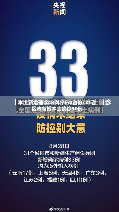 本土新增确诊48例分布8省份/31省区市新增本土确诊30例