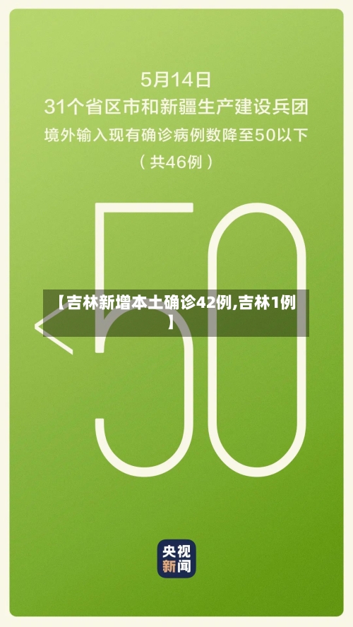 【吉林新增本土确诊42例,吉林1例】