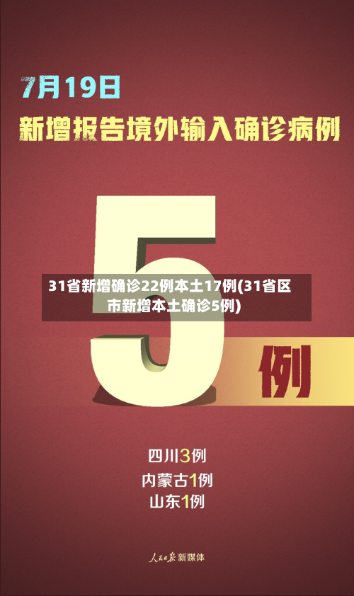 31省新增确诊22例本土17例(31省区市新增本土确诊5例)