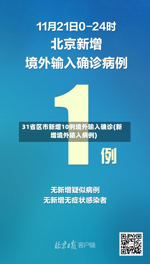 31省区市新增10例境外输入确诊(新增境外输入病例)