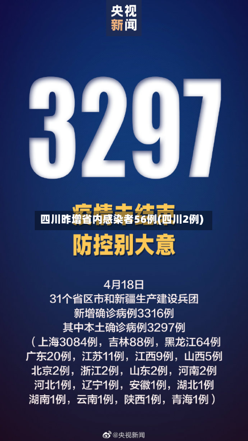 四川昨增省内感染者56例(四川2例)