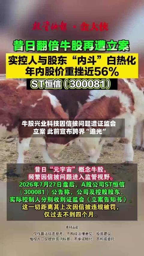 牛股兴业科技因信披问题遭证监会立案 此前宣布跨界“追光	”-第2张图片