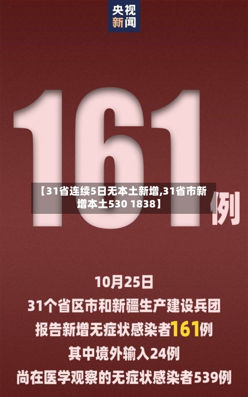 【31省连续5日无本土新增,31省市新增本土530 1838】